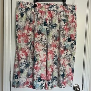 Athleta Floral Wide Leg Crop Pants